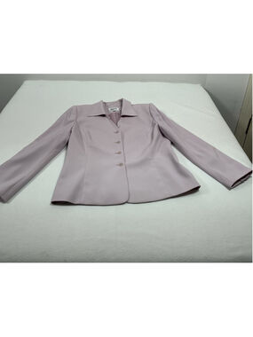 Womans Excellent Condition Kasper 2 Pc Lined Jacket Skirt Set Pink Size 14